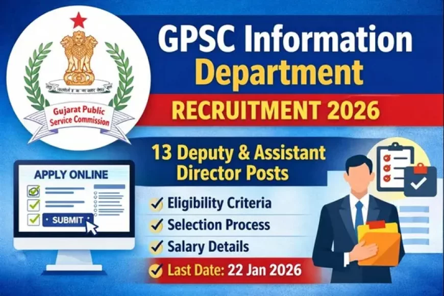 GPSC Information Department Recruitment 2026 – Apply Online for 13 Posts