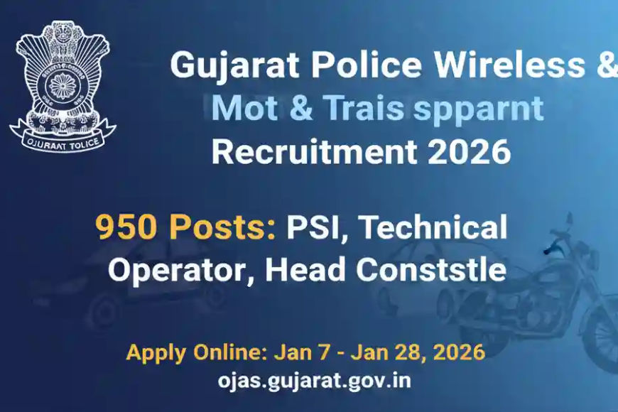 Gujarat Police Recruitment 2026 Official Notification